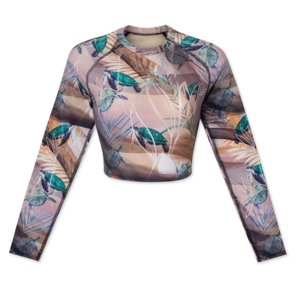 Billabong Other - Floral Long Sleeve Swim Top